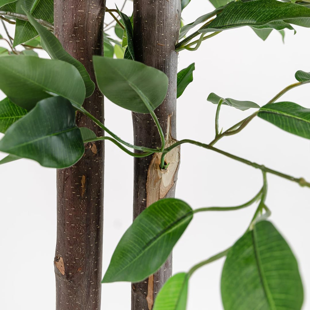 Fake Ficus Tree 6 FT Lifelike Faux Plant Decor