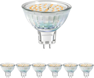MR16 LED Bulbs 5W, 12V Low Voltage GU5.3 LED Spotlight Bulb, Non-dimmable, 450Lm, 120° Flood Beam Angle