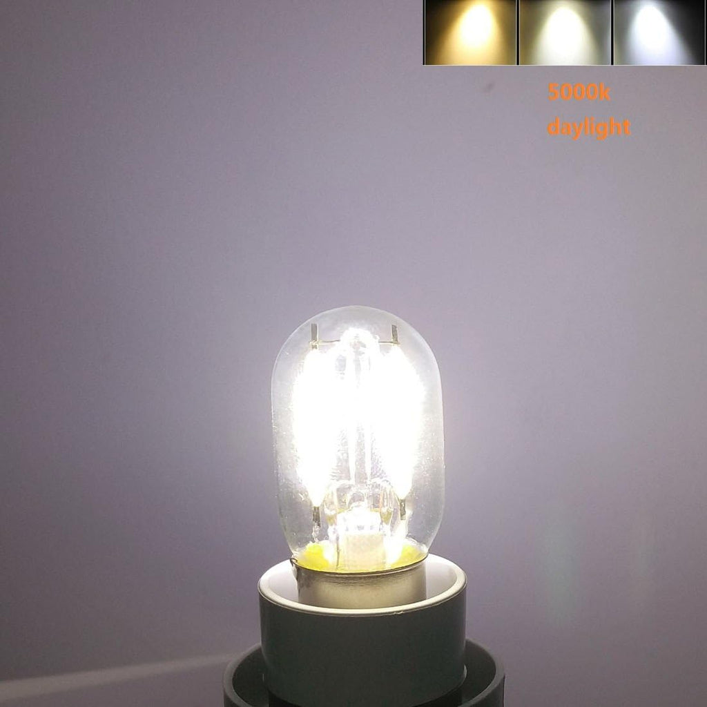 Led Filament Light 1.5w T22 E17 Base Microwave Bulb Daylight 125v 20w Equivalent Incandescent Lamps for Refrigerator