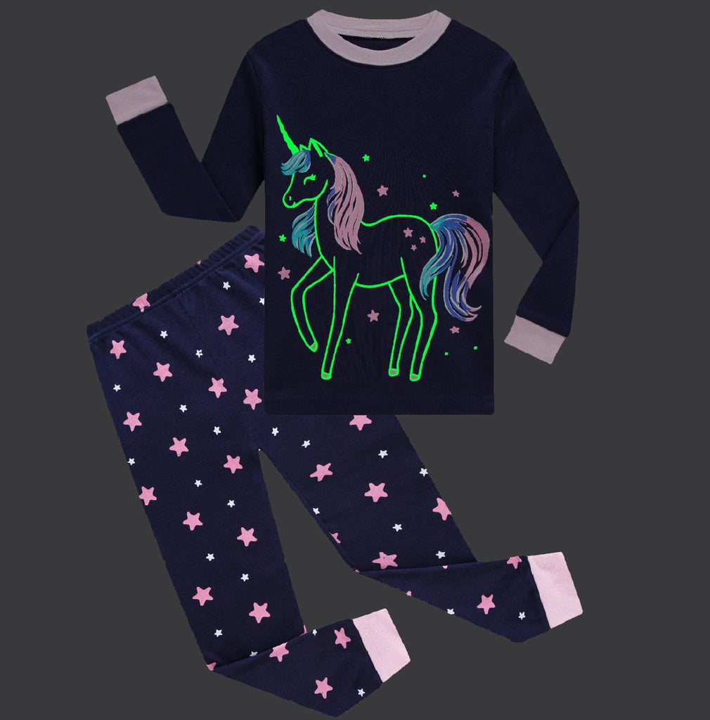 Girls Pajamas Toddlers Cotton Longsleeve Sleepwear 18M
