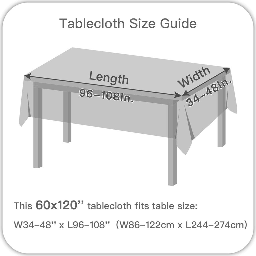 Tablecloth Weaved Texture Stain Resistant Waterproof, Wrinkle Resistant Washable Table Cloth, Fabric Table Cover