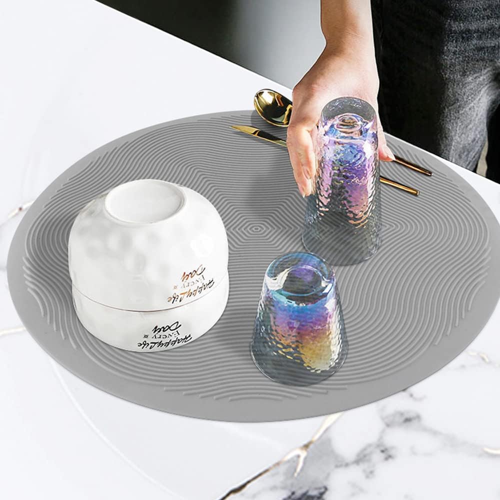 12 10 8 Inch Multi-use Microwave Mat, Trivet, Pot Holders, Drying, Baking, Place Mat, Utensils Rest, Silicone Cover