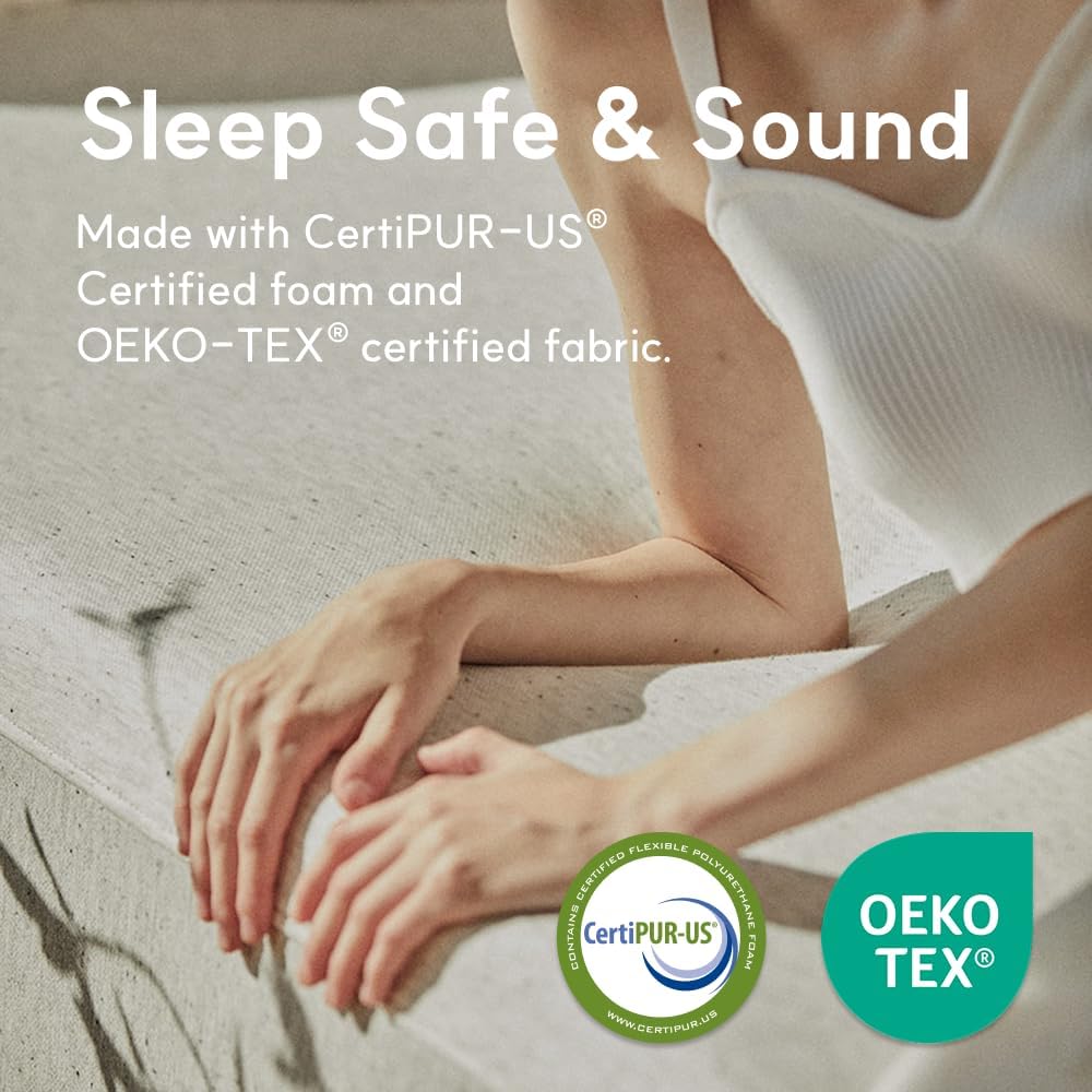 Queen Mattress, 12 Inch Queen Size Mattress, Essential Graphite Cooling Memory Foam Mattress in a Box, Pressure