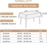 Jacquard Tablecloth Rectangle Damask Fabric Table Cloth, Water Resistant & Wrinkle Free Polyester Ta
