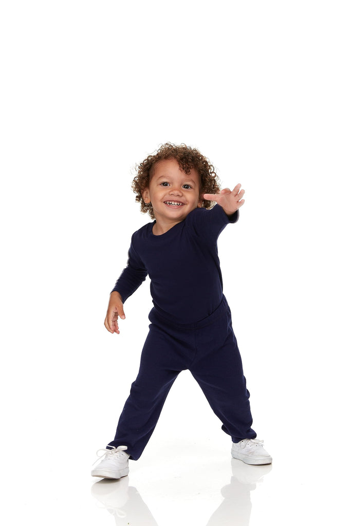 Pack Baby Boy Long Sleeve Shirt - Basic Tshirt Tops, Light Undershirt - Solid, Striped & Statement Tees