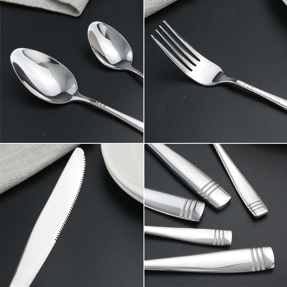 80-Piece Flatware Set Stainless Steel, Service for 16
