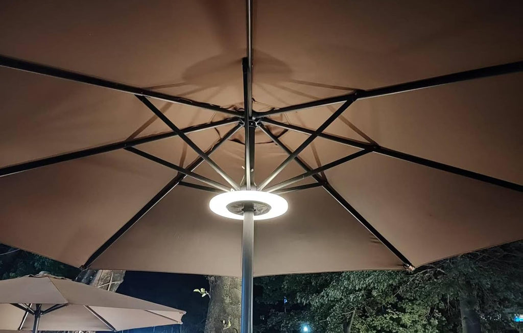 Magnetic 2-in-1 Umbrella Light, Detachable Parts, Long-Lasting, USB Charging Table Umbrellas, Flexible Placement