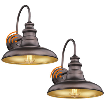 Dusk to Dawn Sensor Outdoor Barn Light Fixture Outdoor Wall Sconce Farmhouse Wall Mount Lights Exterior Light Fixture