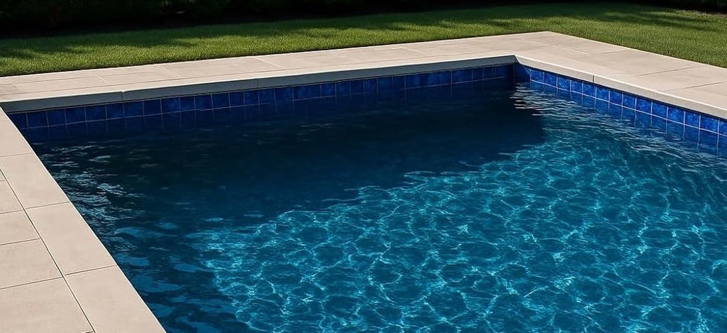 TPACFD-PL Ultramarine Blue 3x3 Porcelain Pool Mosaic Tile, Water Splash Effect, Mesh-Mounted for Swimming Pool