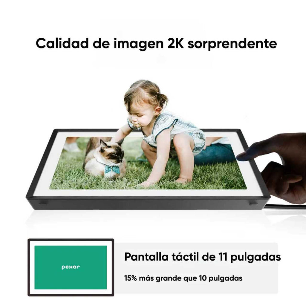 Black 11'' 2K WiFi Digital Picture Frame (Powered by Lexar)