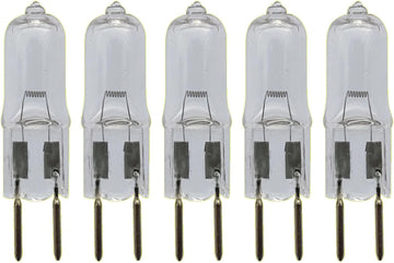 5Pc G6.35 24V 75W Halogen Bulbs G6.35 24V 50W Halogen Lamp Gy6.35 24V 35W T4 Jc G6.35 Bi-Pin Base Capsule Bulb,50W