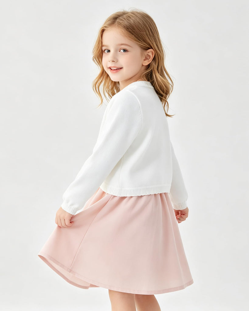 Baby Girls Cardigan Sweater Newborn Infant Toddler Cotton Knit Tops