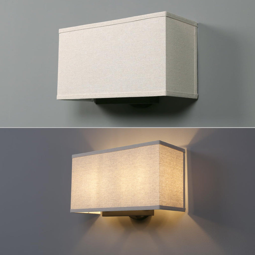 Linen Fabric Boho Wall Sconce Stairwell Indoor Light