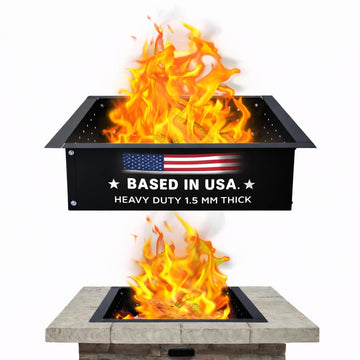 29" OD x 25" ID Smokeless Fire Pit Insert - Carbon Steel Ring