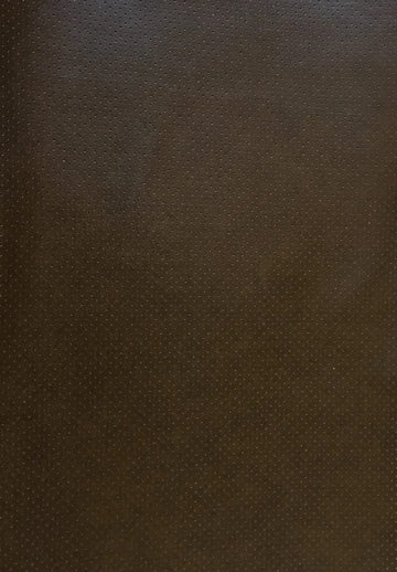 Fully Perforated Holes Marine Grade Upholstery Hospitality Automotive Faux Leather Vinyl Fabric (Dark Brown)