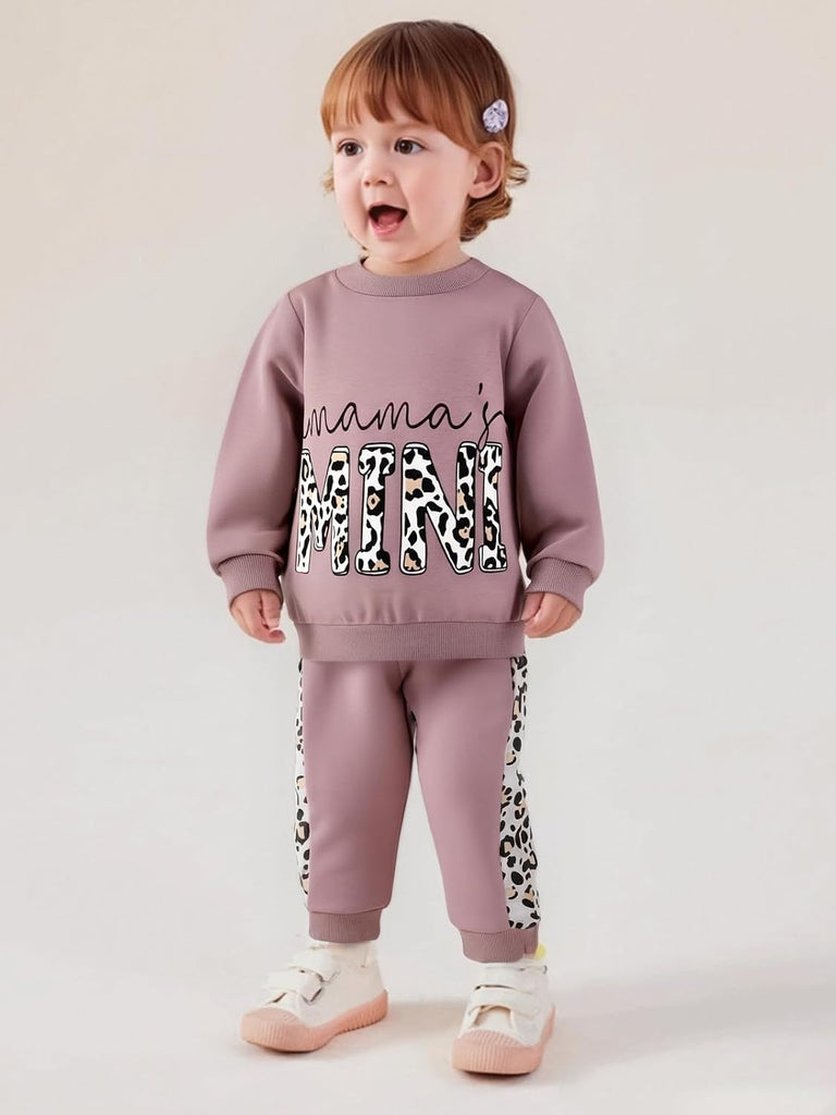 Toddler Baby Girl Clothes Fall Winter Sweatshirt Pants Outfits Set