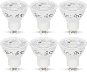 LED GU10 5W ETL Listed Dimmable, Bipin Base, 2700K, 6 Pack