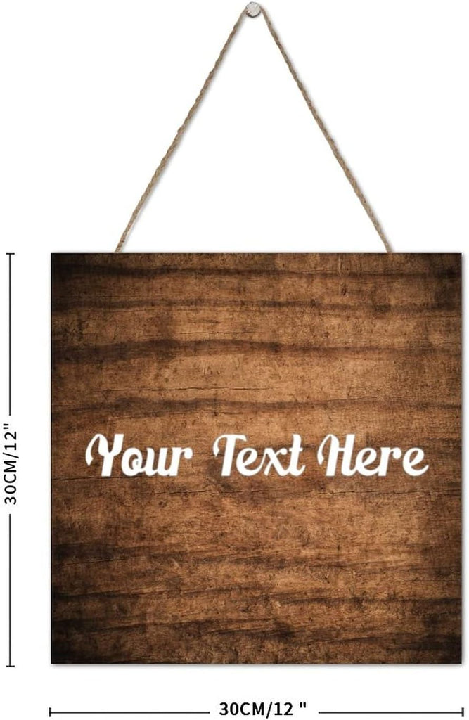 Personalized Wooden Family Name Sign Custom Home Welcome Wood Plaque Ready to Hang Wall Art Home Decor for Indoor