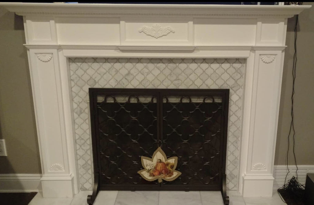 Carrara White Marble Medium Arabesque Baroque Lantern Mosaic Tile Polished Kitchen Bath Wall Floor Backsplash Shower