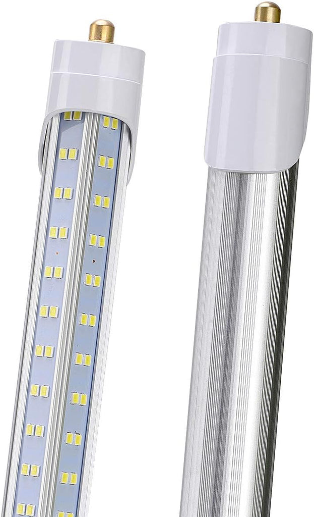 10PCS,8 FT LED Bulbs, 120W 19000lm 5000K Daylight, Super Bright, T8 T10 T12 LED Tube Lights, FA8 Single Pin LED