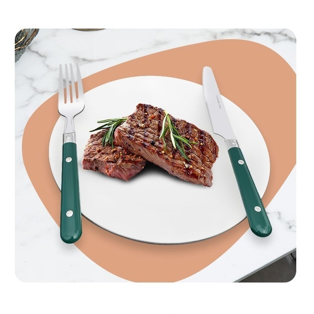 5/20/30-Piece Lightweight Stainless Steel Silverware Set for Everyday Use, Flatware Service for 1/4/6, Steak Knife