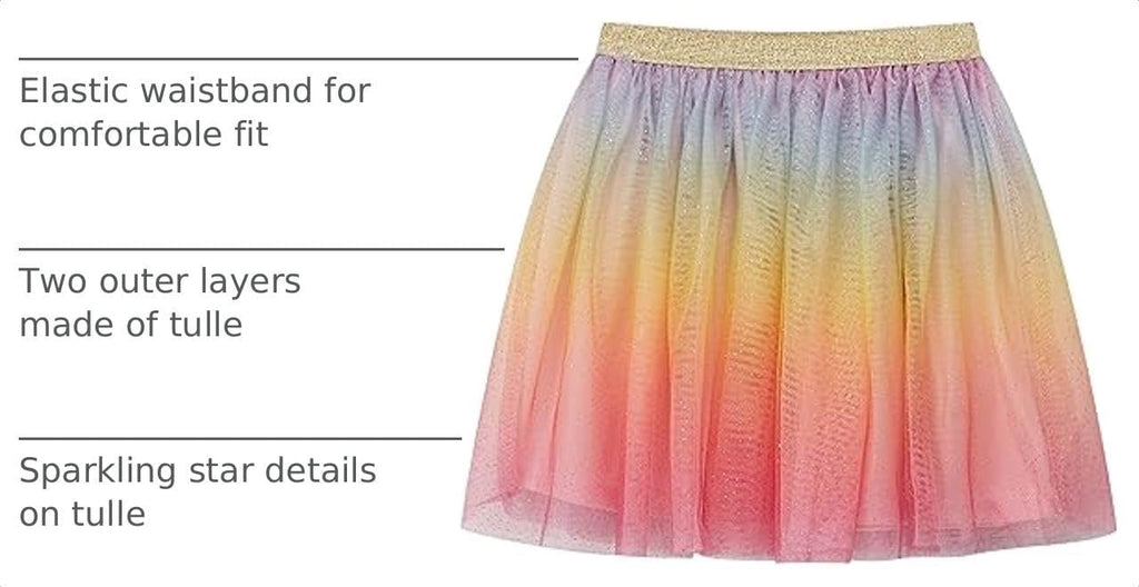 Girl's Layered Tutu Skirt Tulle Princess Sparkle Skirt