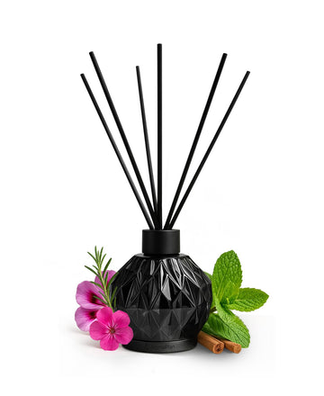 Reed Diffuser, Refreshing Minty Scent Diffuser (8.45 fl oz, 250ml)- Luxury Reed Diffusers Set - Includes Reed