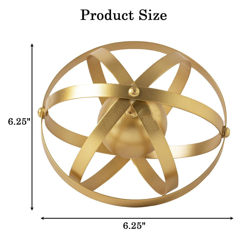 Metal Table Top Decor, 3D Metal Geometric Sculpture, Gold Abstract Sculpture Decor, Table Decorations, Decorative