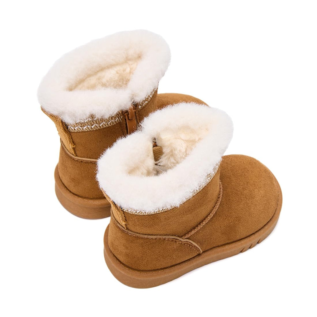 Baby Winter Snow Boots Infant Walking Shoes Brown