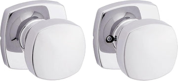 Arroyo Knob Interior Passage Door Knob, Handle For Closet and Hallway Doors, Non-Locking Doorknob, Polished Chrome