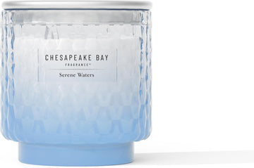 Chesapeake Bay, 11oz Serene Waters Scented Candle, Mood Evoking Fragrance, Textured Sea Glass-Inspired Jar, Premium - Set of 11