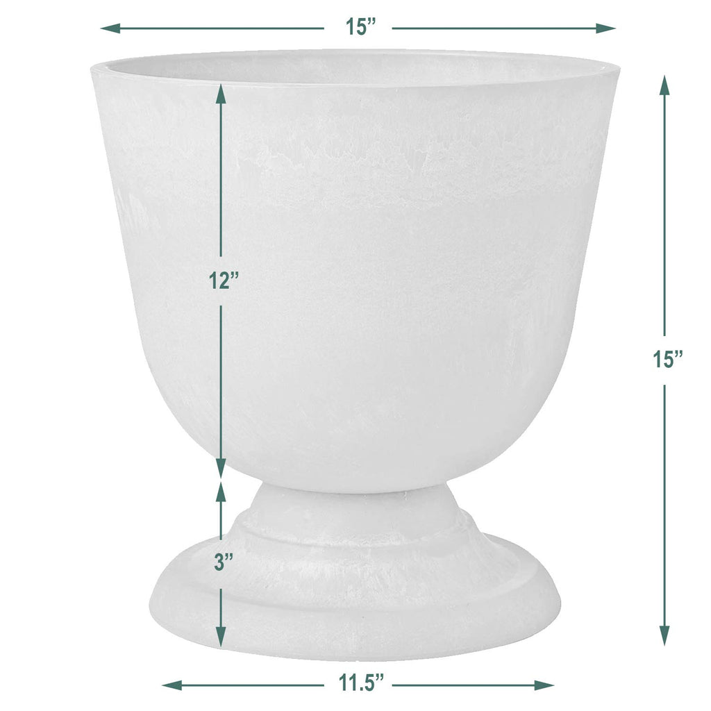 PSW BC38CT Classical Urn, 15 by 15", Cement Color