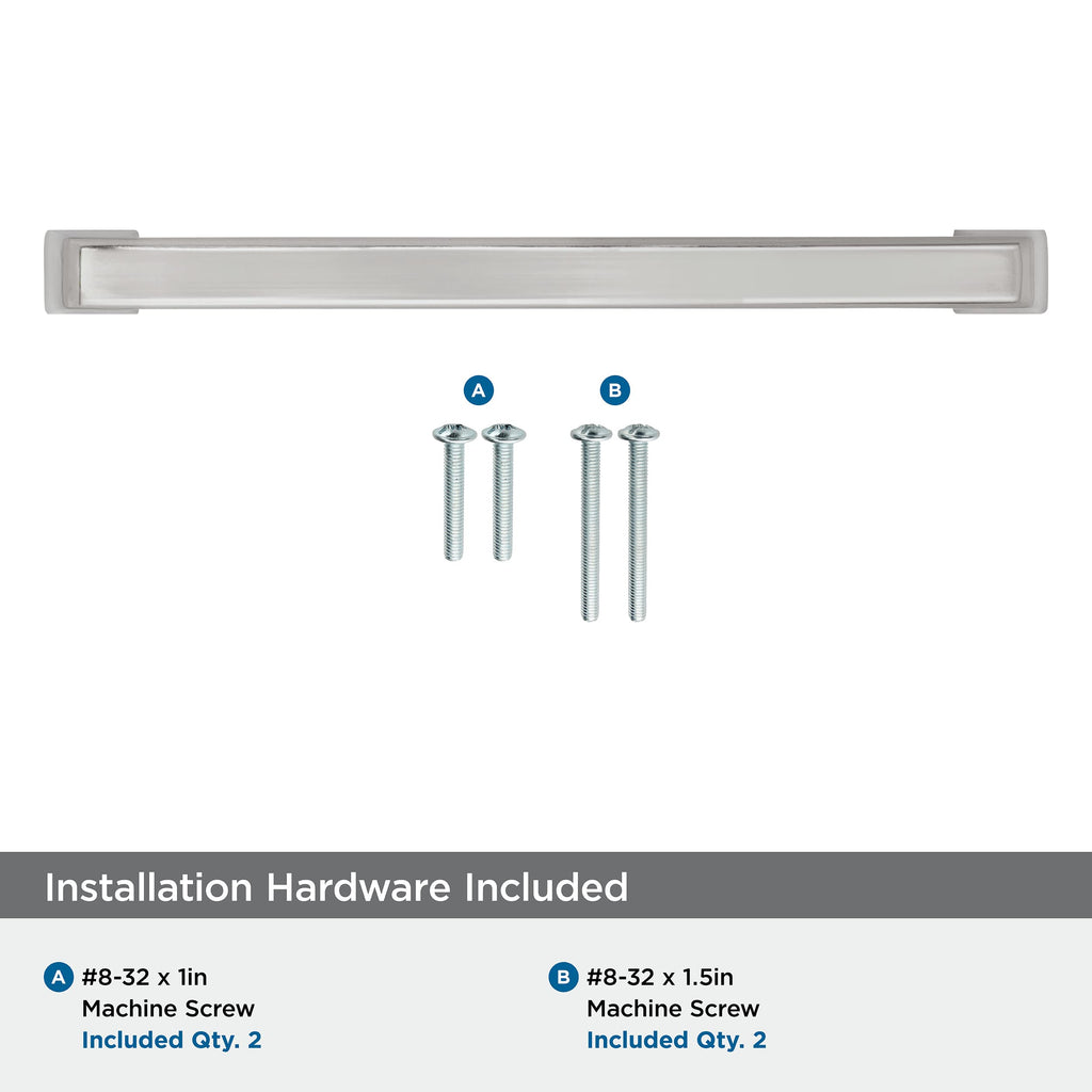 6-5/16" Blackrock Polished Nickel Drawer Pull