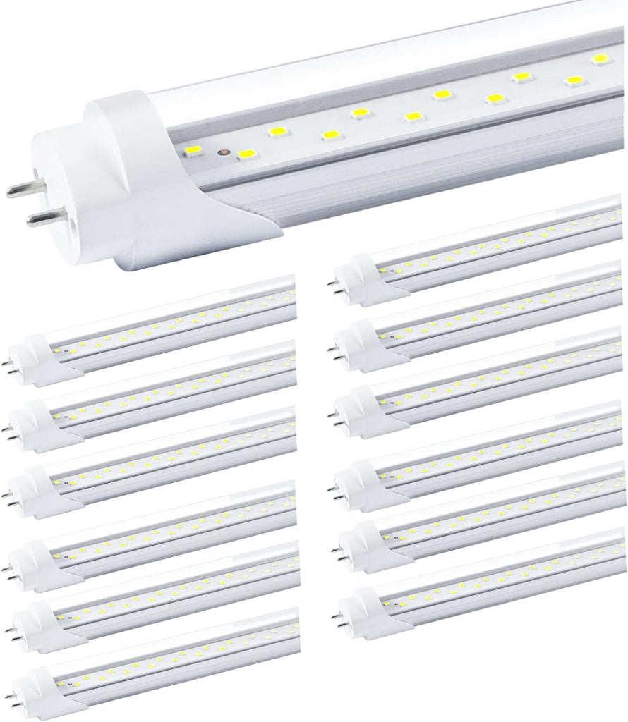 T8 LED Bulbs 4 Foot, 12-Pack 4FT LED Tube Light, 24W 3200LM, 5000K