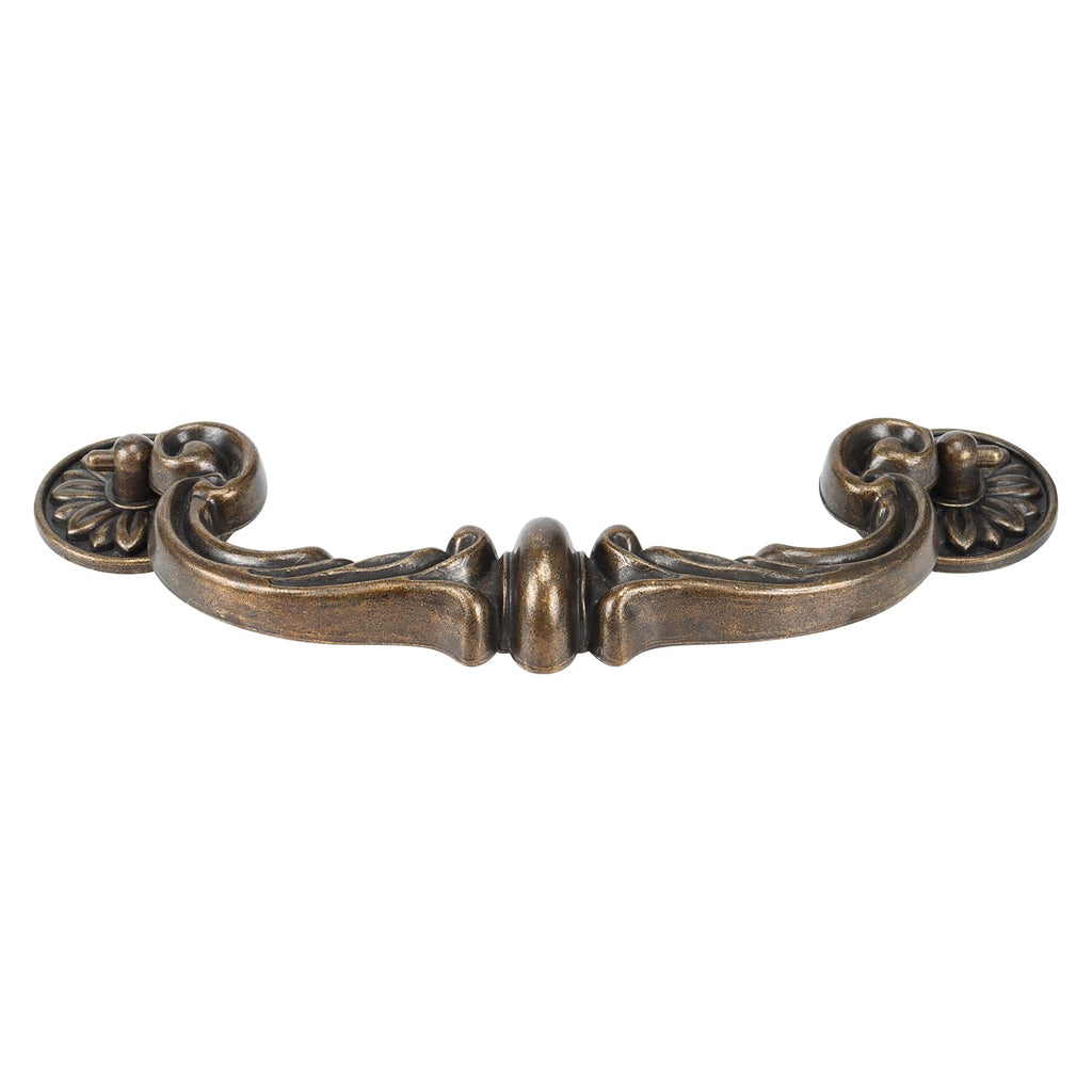 4Pcs Vintage Drop Bail Pull Handles- 6 Inch Hole Center Antique Bronze Cabinet Drawer Pulls, Heavy Duty Zinc Alloy