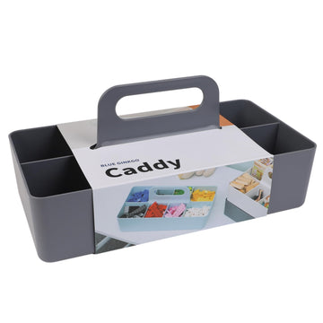 Stackable Organizer Caddy, Long, Grey, Made in Korea