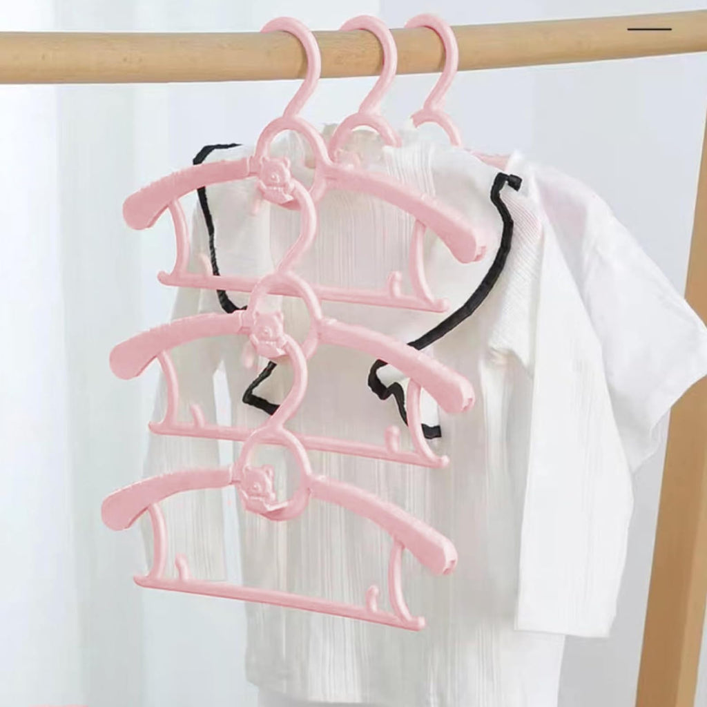 Kid Clothes Hangers 50 Pack, Plastic Baby Hangers Space Saving for Closet