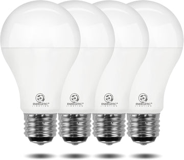 Energetic 3-Way A21 LED Light Bulb 50/100/150W Eq, 5000K Daylight, 4-Pack