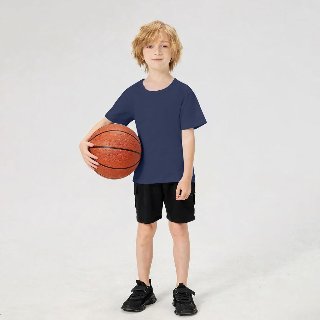 Pack Boys Shirts Cotton Short Sleeve Tops Kids T Shirts for Boy