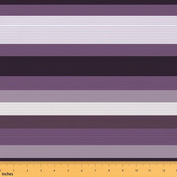 Purple White Stripes Fabric by The Yard Soft 5 Yards