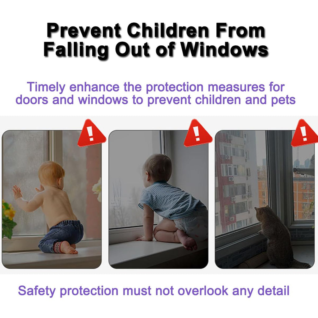 Sliding Window Stopper for Child Proofing(4 Pack), Baby Safety Lock