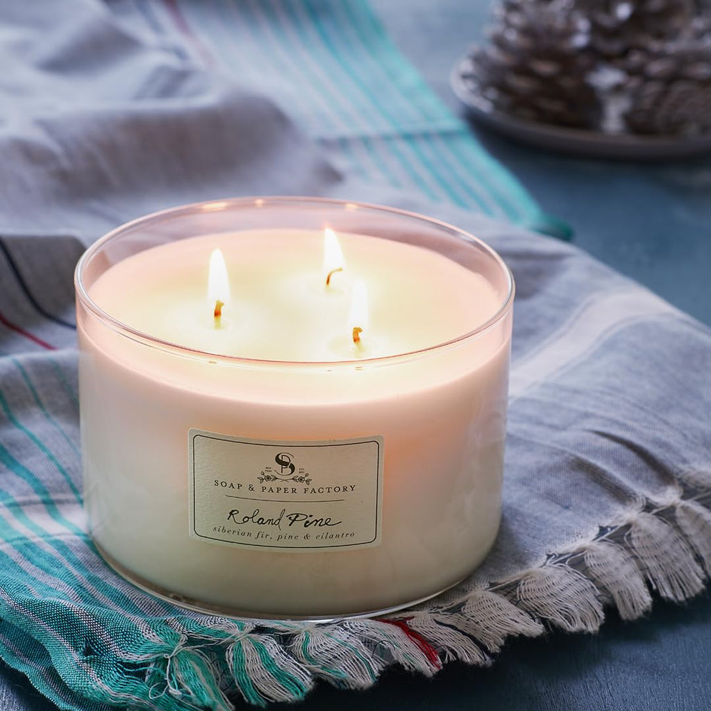 Roland Pine 18 oz Three-Wick Soy Candle