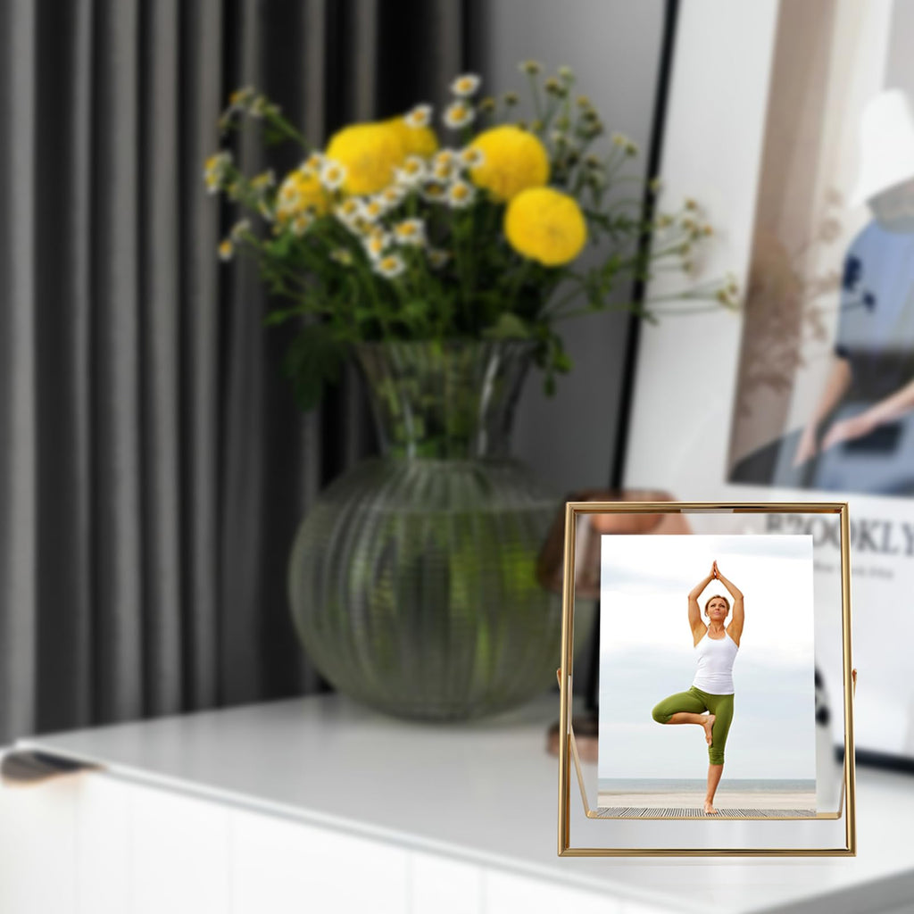 Gold Floating Frame, 8"×10", Set of 2, Portrait
