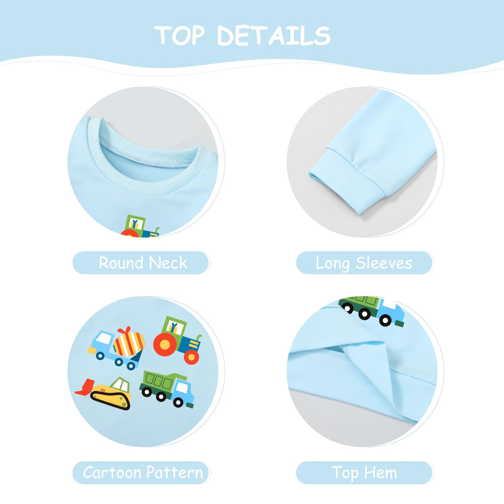 Toddler Boy Clothes Fall Winter Outfit 2 Piece Sweatsuit Set