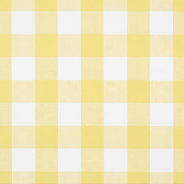 Gingham Fabric by the Yard 5 Yards x 94'' Wide Yellow Poly Plaid