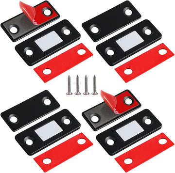 Cabinet Magnetic Catch 4 Pack Ultra Thin Cabinet Door Magnets Stick on Drawer Magnets Cabinet Latch Magnetic Closures