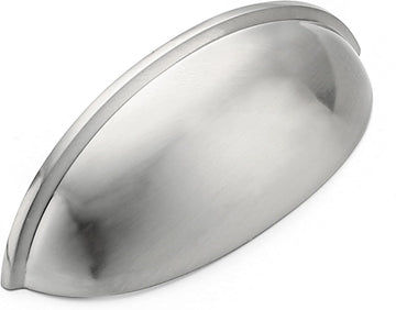 3 Inch Drawer Pulls Cup Pulls Kitchen Cabinet Handles Hardware 6 Pack Silver