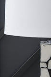 Signature Design by Ashley Macaria Modern Table Lamp with 3-Way Switch, White & Black