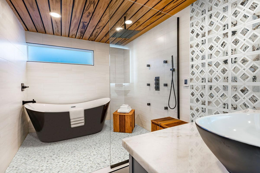 HTC359 Alpine Sheen Polished Marble Penny Round Mosaic Tile Wall, Shower Floor, Kitchen Backsplash, Accent Decor (Box