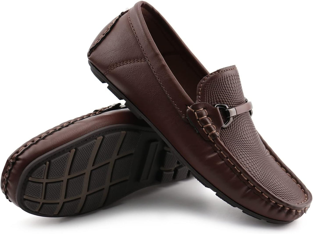 Kids Penny Loafer Casual Slip-On Moccasin Flats Boys Dress Shoes